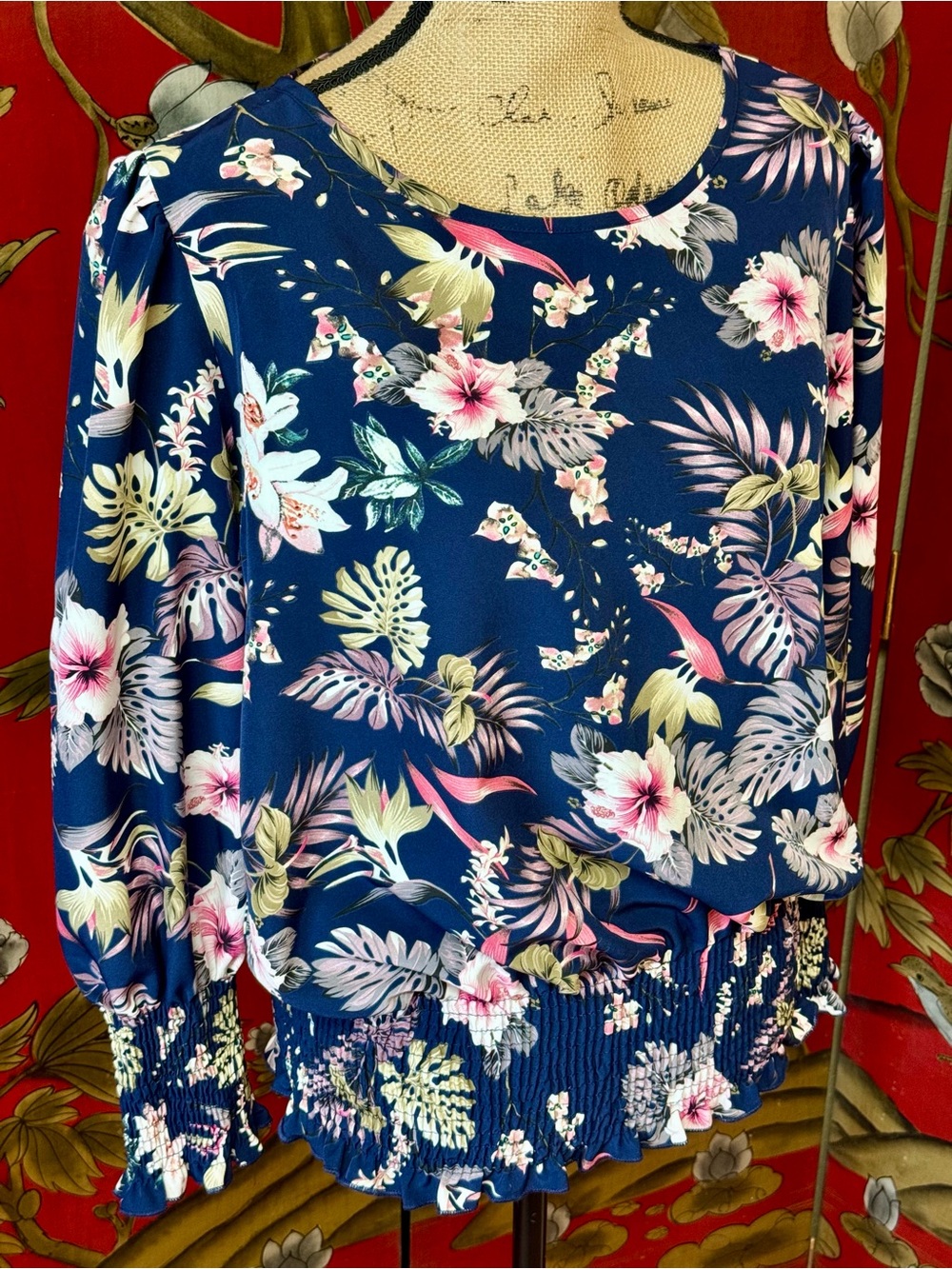 🆕 Women’s “Emery Rose” Floral Dressy Top | #T66